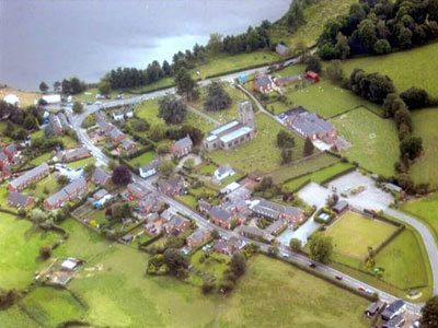 Aerial view of Hanmer