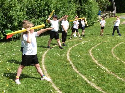 Children on school trip