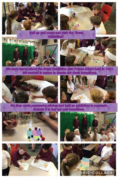 Dosbarth 4 presented their inventions in the 'Great Exhibition' 