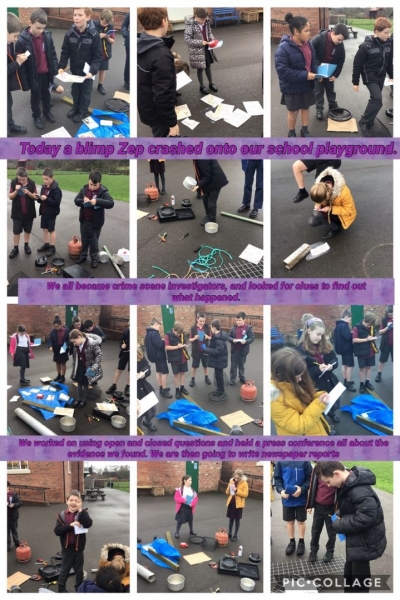 Dosbarth 4 had to become crime investigators today! 