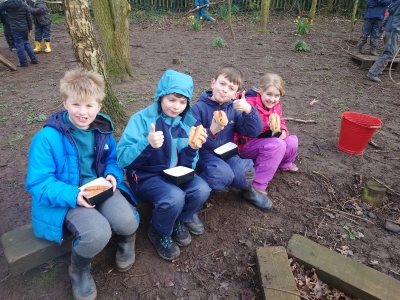 Forest School end of term treat!