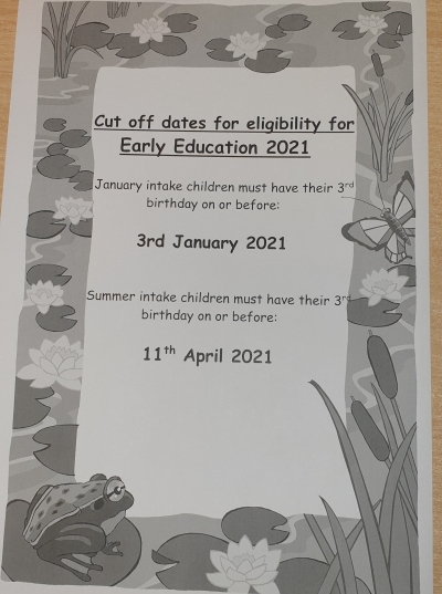 Funded Early Education dates