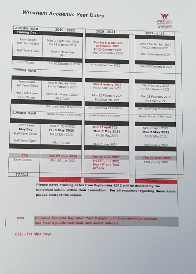 Term Dates