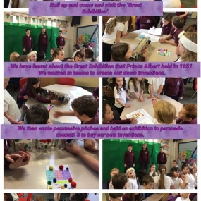 Dosbarth 4 presented their inventions in the 'Great Exhibition'
